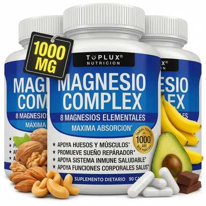 🔥 PROMOCIÓN 3x1 - Magnesio Complex 8 en 1 | Más Energía y Mejor Descanso